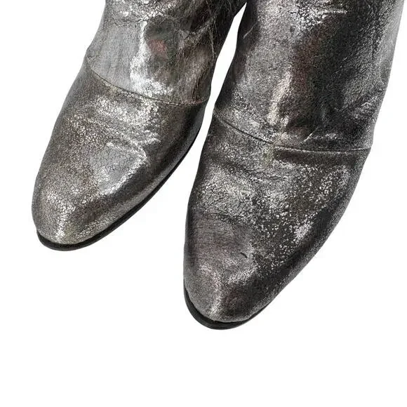 Cydwoq Women's Silver Protest Leather Ankle Bootie‎ Size 39 - Picture 5 of 10